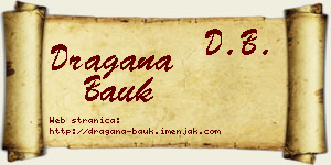Dragana Bauk vizit kartica